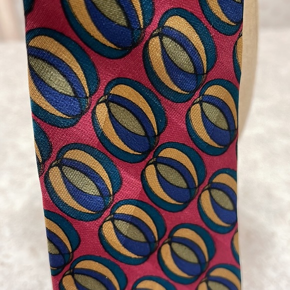VINTAGE MENS 100% PATTERN TIE BY TULI BY NATAN BRACH MADE IN THE USA - Picture 4 of 5
